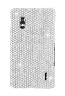 HHI Full Diamond Case for LG Optimus G E970   Silver (Package include a HandHelditems Sketch Stylus Pen) Cell Phones & Accessories