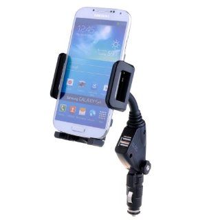 VicTsing Universal Rotating Smartphone car mount Lighter Socket Dock Holder for iphone 5 5C 5S 4S 4 3GS Samsung Galaxy S4 SIV S3 SIII S2 SII HTC ONE Sony Xperia LG Nokia Blackberry With 2 Charging USB Port Cell Phones & Accessories