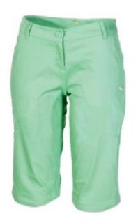 Puma Women's Plain Bermuda Shorts   Neptune Green   8 Clothing