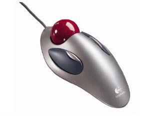New LOGITECH Trackman Marble Trackball Optical 2 Cable USB Convenient Button Controls Mouse Computers & Accessories