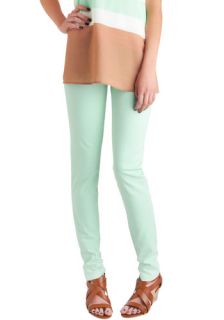 Spring in Every Season Jeans in Mint  Mod Retro Vintage Pants