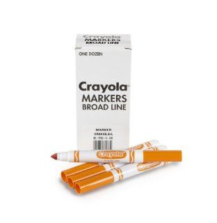 Crayola 12 Count Original Bulk Markers, Orange Toys & Games