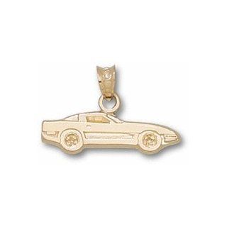 1/4" Chevy Corvette C4 Silhouette Pendant   Gold Plated Jewelry Sports & Outdoors