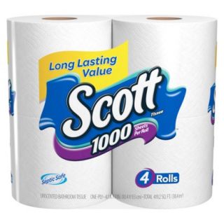 Scott 1000 Tissue 4 Rolls