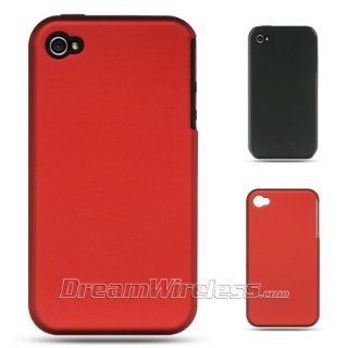 VERIZON / AT&T IPHONE 4 BLACK SKIN+RED RUBBER CASE [Electronics] Cell Phones & Accessories