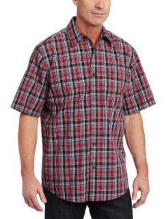 Carhartt Men's Essential Plaid Open Collar Short Sleeve Shirt Clothing