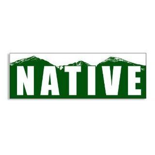 NATIVE Colorado Mountain Bumper Sticker Automotive