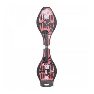 COOLGO Skull Pattern ABS Double Wheels Ripstik Skateboard Red, ship from US  Caster Board Skateboards  Sports & Outdoors