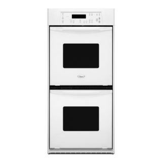 Whirlpool 24 in Self Cleaning Double Electric Wall Oven (White)