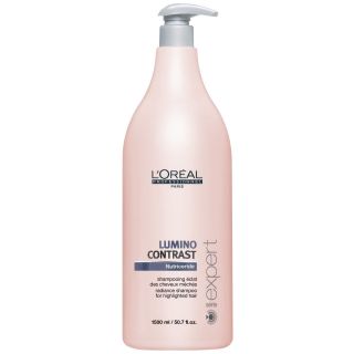 Loreal Serie Expert Lumino Contrast Shampoo (1500ml) and Pump      Health & Beauty