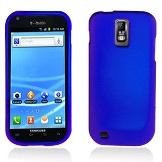 Aimo Wireless SAMT989PCLP002 Rubber Essentials Slim and Durable Rubberized Case for Samsung Galaxy S2 T989   Retail Packaging   Blue Cell Phones & Accessories