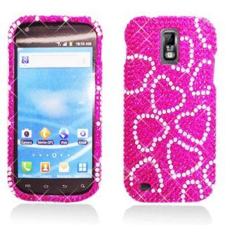 Aimo Wireless SAMT989PCDI069 Bling Brilliance Premium Grade Diamond Case for Samsung Galaxy S2 T989   Retail Packaging   Hot Pink Cell Phones & Accessories