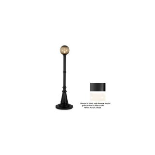 Patio Living Concepts 82 in H Black Touch Outdoor Floor Lamp with Plastic Shade