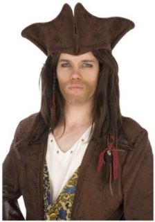 Dark Brown Pirate Hat (Standard) Clothing
