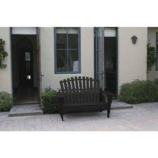 Eagle One Adirondack Bench   Black   Outdoor Benches