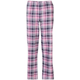 Daisy Womens Checked Pyjama Set   Pink & Charcoal      Clothing