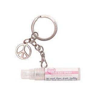 Victoria's Secret Pink Antibacterial Hand Sanitizer with "Peace" Key Chain  Beauty