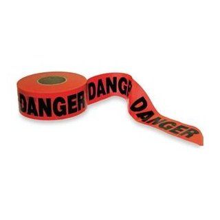 Barricade Tape, Red/Black, 1000 ft x 3 In
