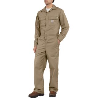 Carhartt Flame-Resistant Twill Unlined Coverall — Tall Sizes, Model# FRX010  Flame Resistant Bibs   Coveralls