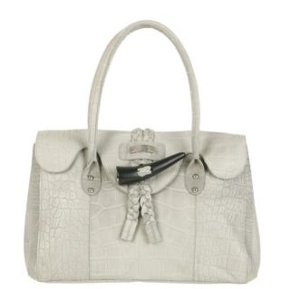 Modalu Gaga Leather Toggle Grab Bag    Dove Grey      Womens Accessories