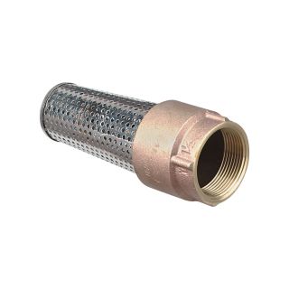Leakproof Brass Foot Valve — 1in.  Strainers