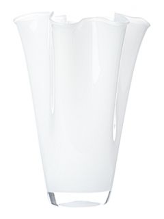 Linea Handkerchief vase milky white