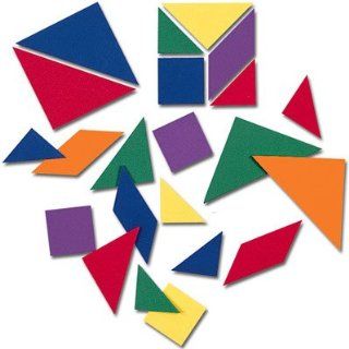 Learning Resources LER6331 Soft Foam Tangram Puzzles Set Toys & Games