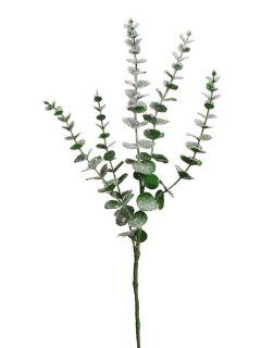 29" Glittered/Snowed Eucalyptus Spray White Green (Pack of 24)  Artificial Flowers  Patio, Lawn & Garden