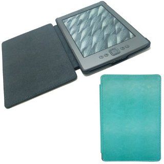 Light Blue Ultra Thin Slim Smart Leather Cover Case For  Kindle 4 Electronics