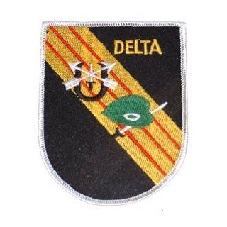 US Military Embroidered Iron on Patch   United States Army Special Forces Collection   4.25" Delta Crest Applique Clothing