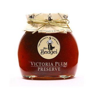 Mrs. Bridges Victoria Plum Preserve, 12 Ounce Jars (Pack of 4)  Jams And Preserves  Grocery & Gourmet Food