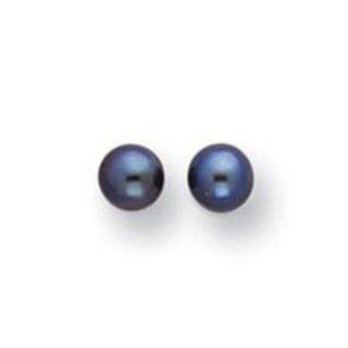 Pearlpro 4 5mm AAA Black Freshwater Pearl Earring Set Sterling Silver Posts Stud Earrings Jewelry