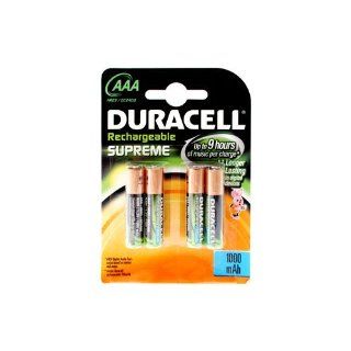 Duracell Rechargeable Nimh AAA Batteries, 4 pack Electronics