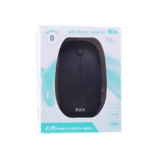 Optimal Shop B&N Ultrathin Silent No Light 1600DPI Bluetooth V3.0 Wireless Mouse   Black (2 x AAA) Computers & Accessories