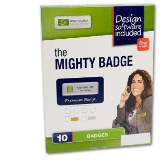 Kits Include Magnets, Gold/Silver Backing, Acrylic Cover, And Paper For Printing Customers' Own Artwork, The Mighty BadgeTM Professional Name Badge Kit  