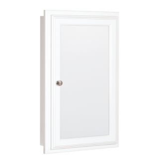 Style Selections 25.75 in H x 15.75 in W White MDF Recessed Medicine Cabinet
