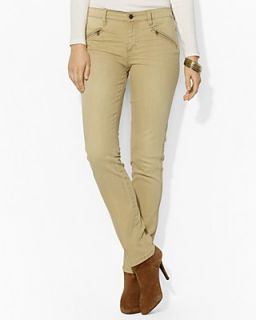 Lauren Ralph Lauren Petites Straight Seamed Jeans with Zip Pockets's