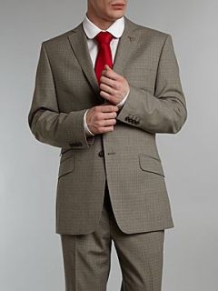 Ted Baker Sterling crosshatch suit jacket Taupe