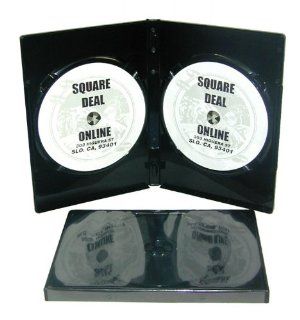 100 Pack 14mm Double Black DVD Case (Machine Pack Grade) Electronics