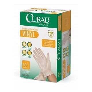 CURAD Powder Free Vinyl Exam Gloves Health & Personal Care