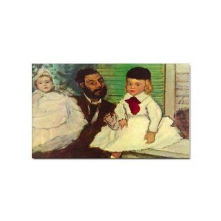 Portrait of Count Lepic and his Daughters By Edgar Degas Magnet  Magnetic Tape 