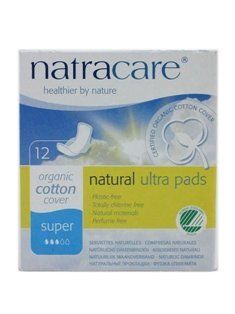 Natracare Natural Ultra Super Pads With Wings (4 X 12 Ct) Health & Personal Care