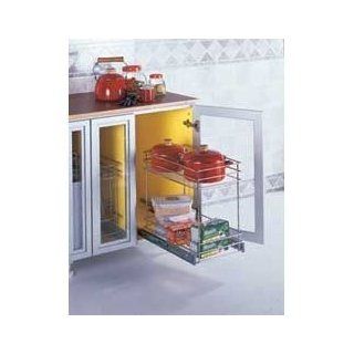 Under Sink Pull Out Organizer   6" wide (Chrome) (18.5"l x 5.8"w x 17.7"h)   Cabinet Pull Out Organizers