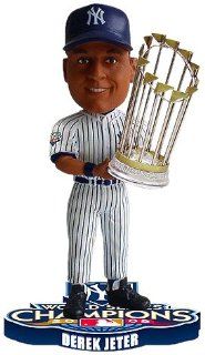 MLB New York Yankees Derek Jeter #2 2009 World Series Champions Bobble Head  Sports Fan Bobble Head Toy Figures  Sports & Outdoors