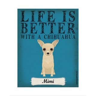 Personal Creations Life is Always Better Dog Breed Art   Chihauhua
