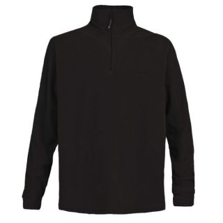 Trespass Mens Lap 1/2 Zip Fleece    Black      Mens Clothing