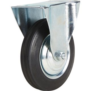 6in. Rigid Rubber Caster  Up to 299 Lbs.