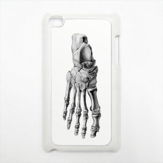 Foot Bone Apple iPod Touch 4g White Hard Case Anatomy Pencil Sketch Art 