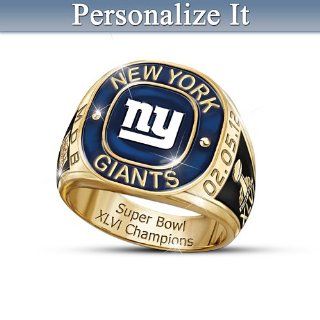 Officially Licensed Personalized New York Giants Super Bowl XLVI Champions Ring Jewelry