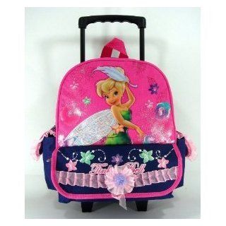 Tinker Bell Rolling Backpack   Kid Size Tinkerbell Wheeled Backpack  Sports Inflation Devices  Sports & Outdoors